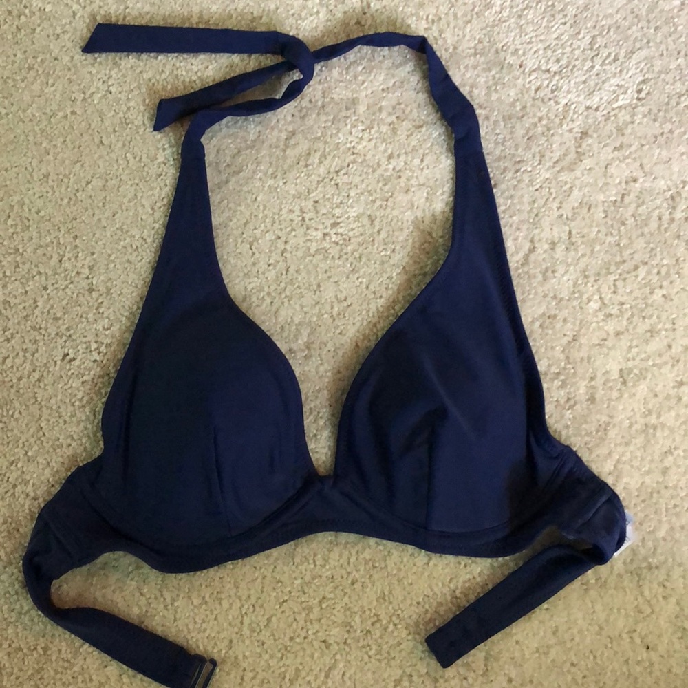 Navy Bikini Top